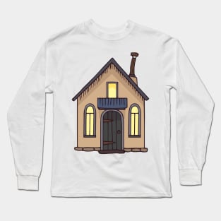 Beige House Long Sleeve T-Shirt